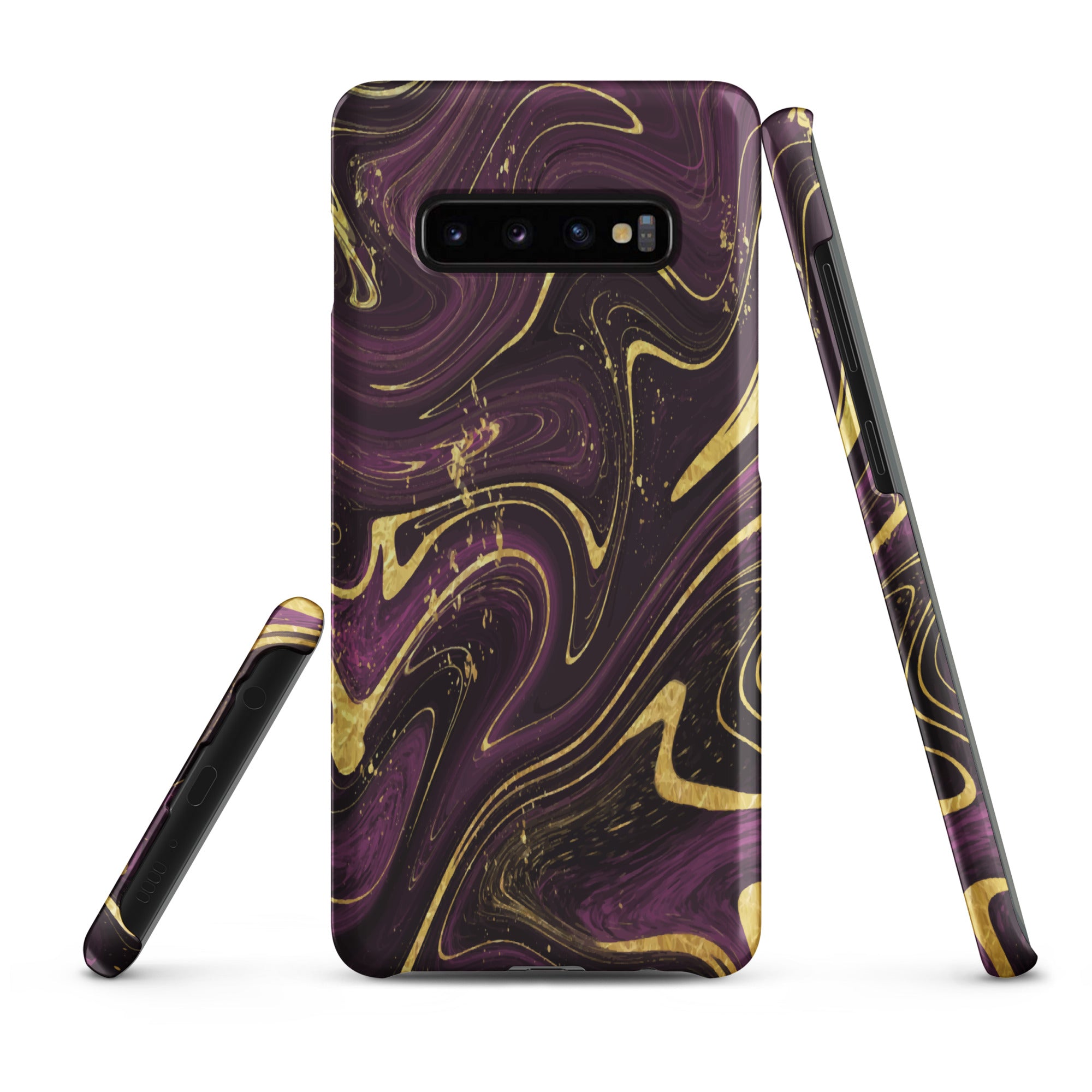 Golden Liquid Marble - Samsung Snap case Matte Samsung Galaxy S10 Plus - phone cases