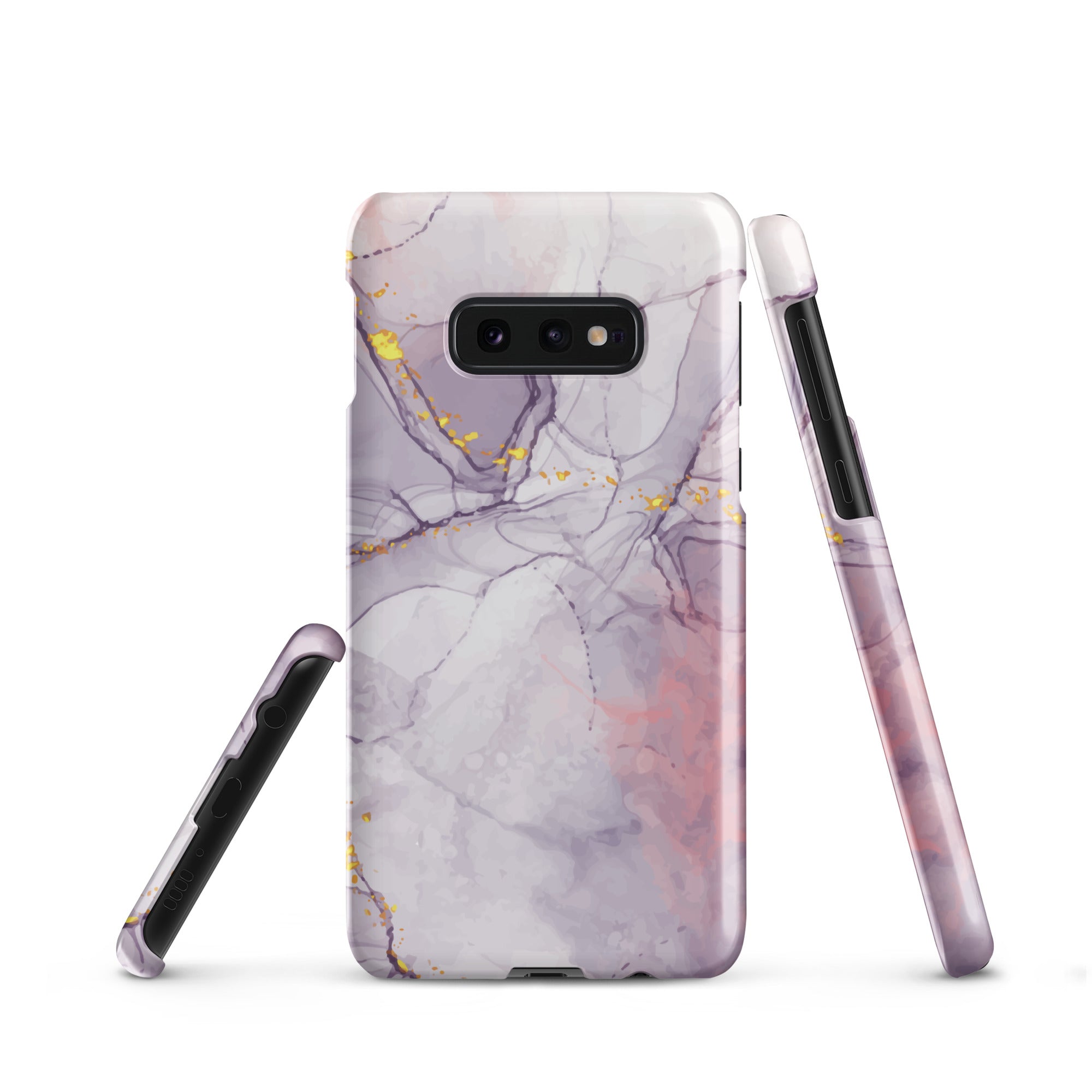 White Liquid Marble - Samsung Snap case Matte Samsung Galaxy S10e - phone cases