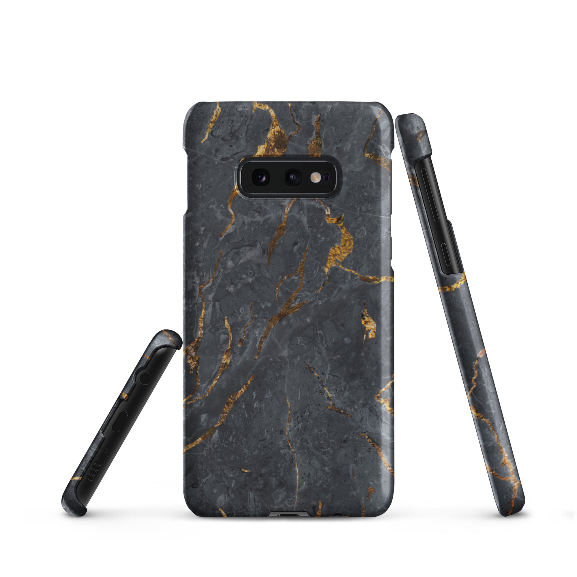 Black Golden Marble - Samsung Snap case Matte Samsung Galaxy S10e - phone cases