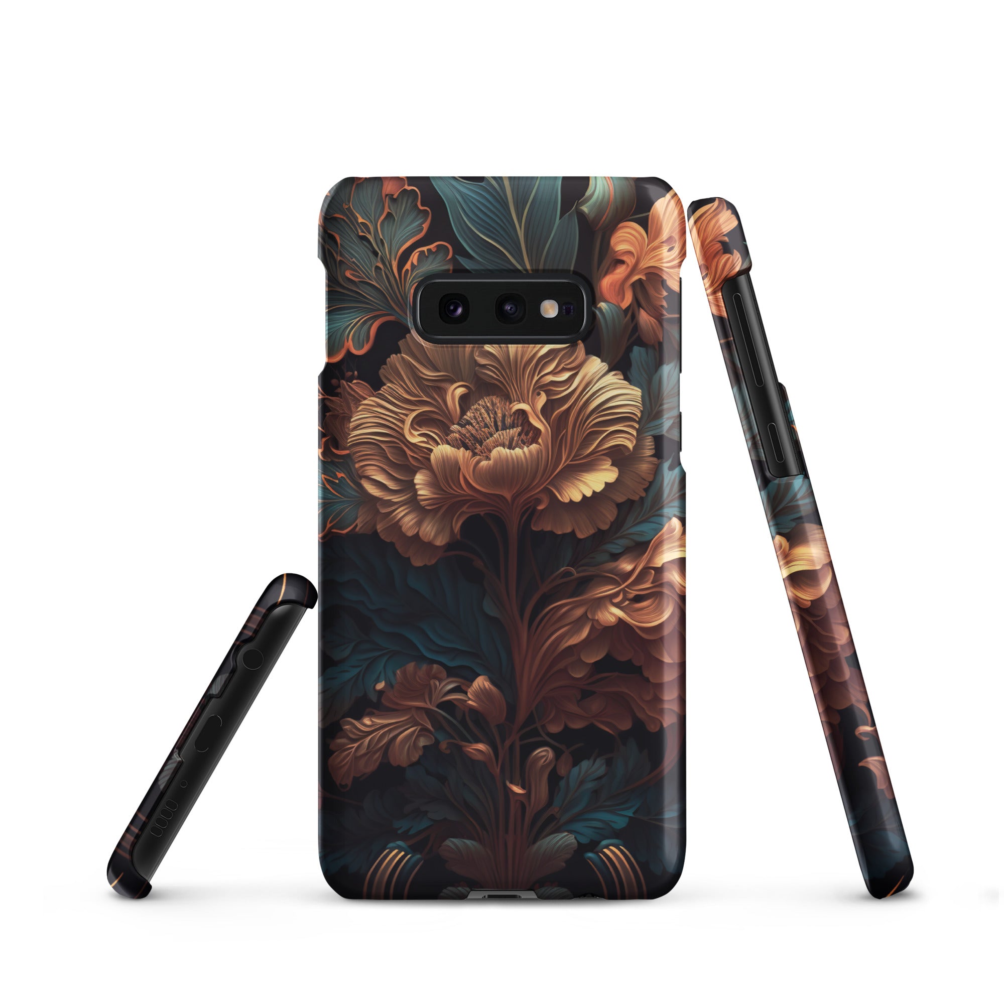 Dark floral - Samsung Snap case Matte Samsung Galaxy S10e - phone cases