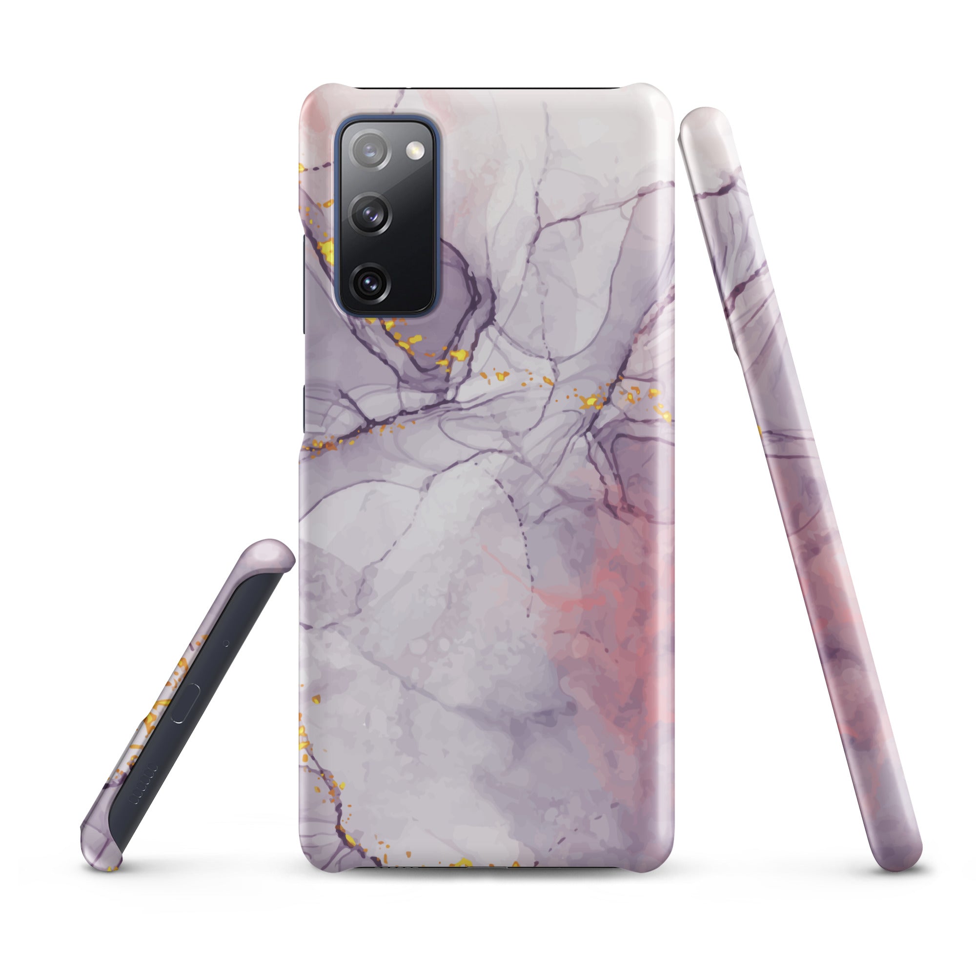 White Liquid Marble - Samsung Snap case Matte Samsung Galaxy S20 FE - phone cases