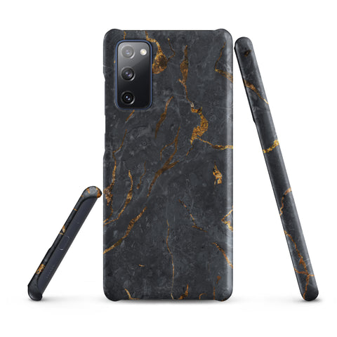 Black Golden Marble - Samsung Snap case Matte Samsung Galaxy S20 FE - phone cases