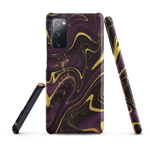 Golden Liquid Marble - Samsung Snap case Matte Samsung Galaxy S20 FE - phone cases