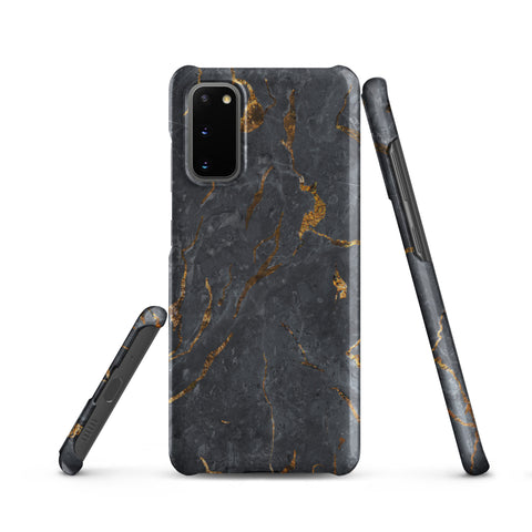 Black Golden Marble - Samsung Snap case Matte Samsung Galaxy S20 - phone cases