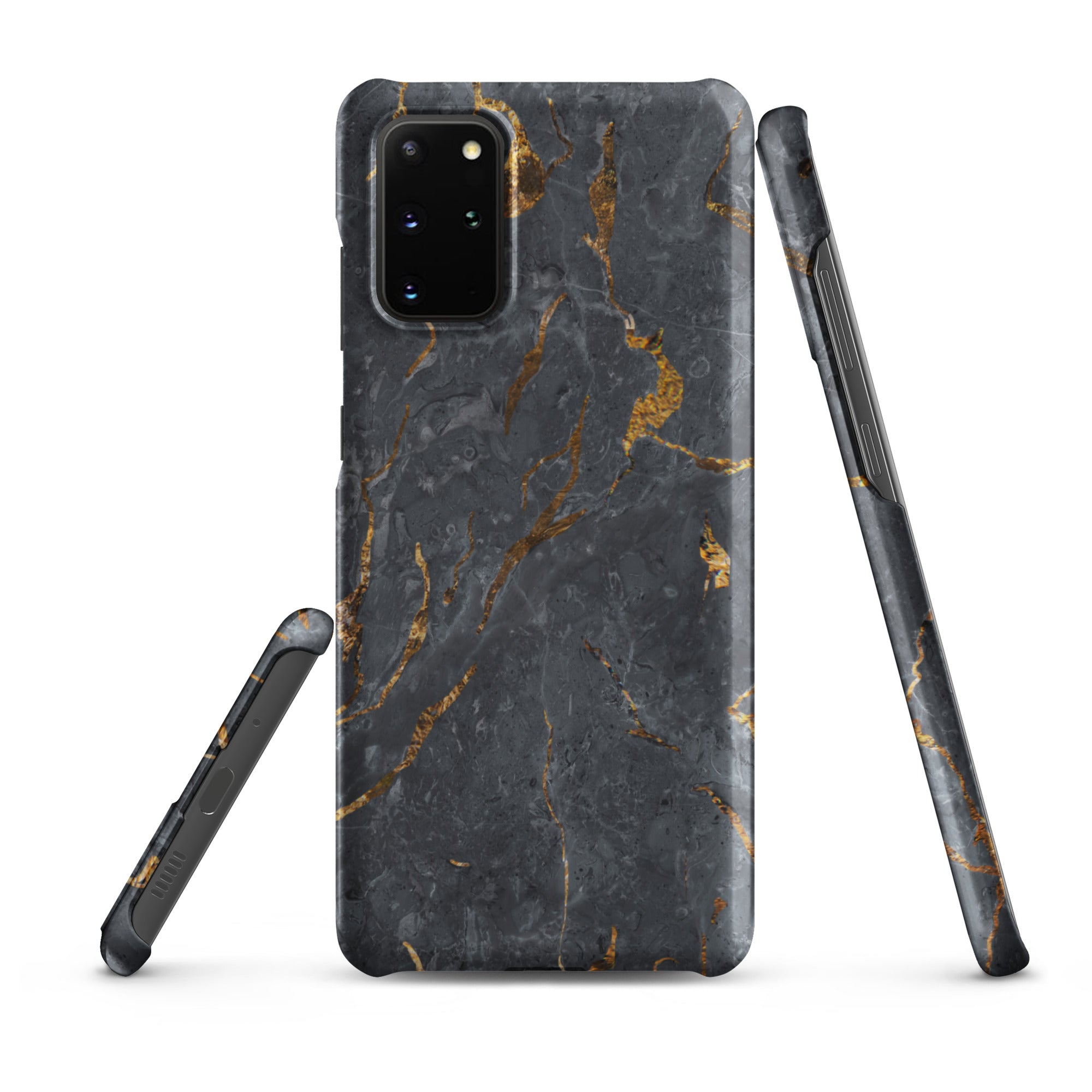 Black Golden Marble - Samsung Snap case Matte Samsung Galaxy S20 Plus - phone cases