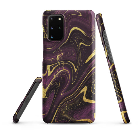 Golden Liquid Marble - Samsung Snap case Matte Samsung Galaxy S20 Plus - phone cases