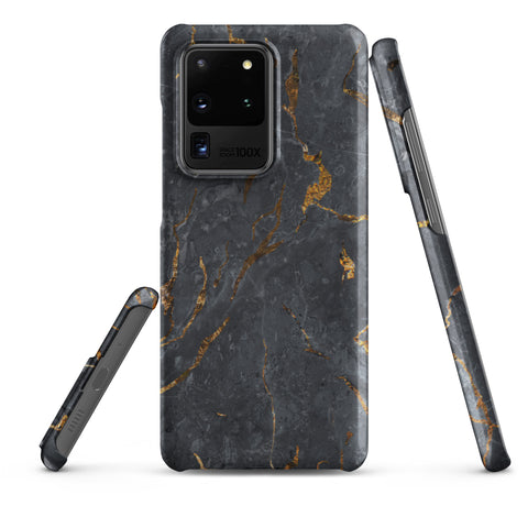 Black Golden Marble - Samsung Snap case Matte Samsung Galaxy S20 Ultra - phone cases