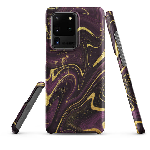 Golden Liquid Marble - Samsung Snap case Matte Samsung Galaxy S20 Ultra - phone cases