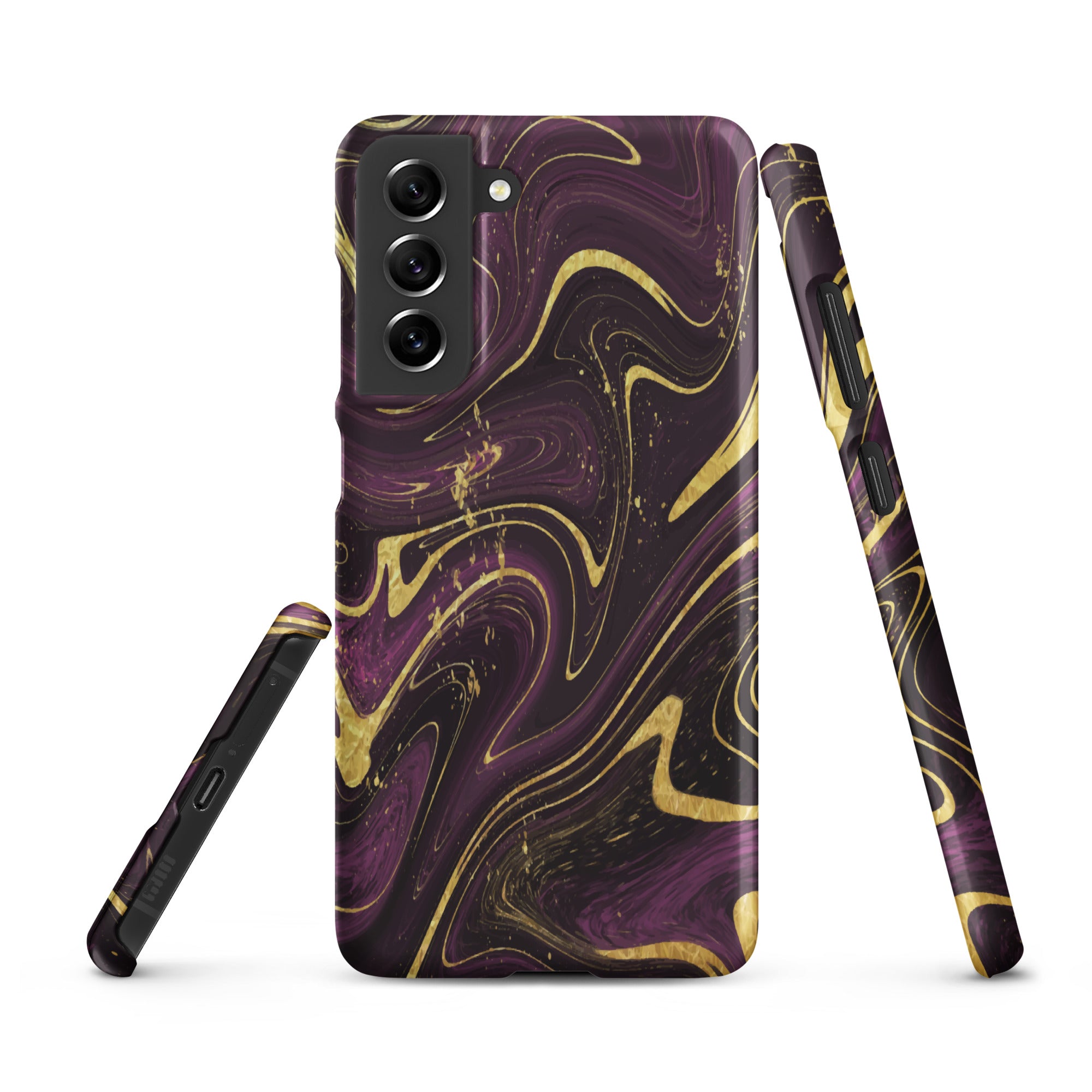 Golden Liquid Marble - Samsung Snap case Matte Samsung Galaxy S21 FE - phone cases