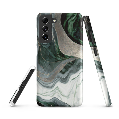 Green Marble - Samsung Snap case Matte Samsung Galaxy S21 FE - phone cases