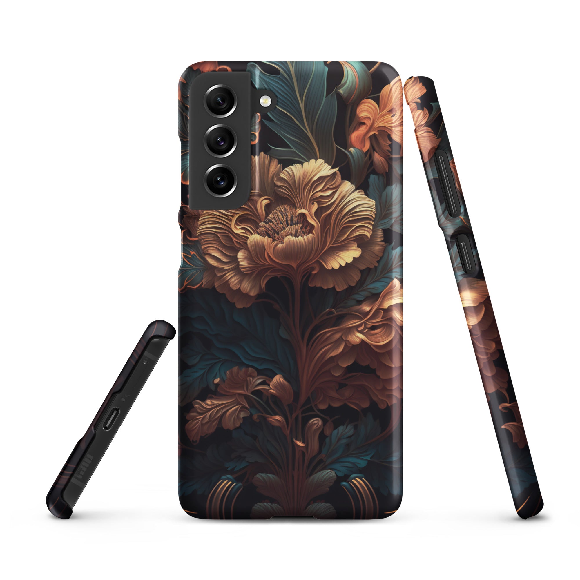 Dark floral - Samsung Snap case Matte Samsung Galaxy S21 FE - phone cases