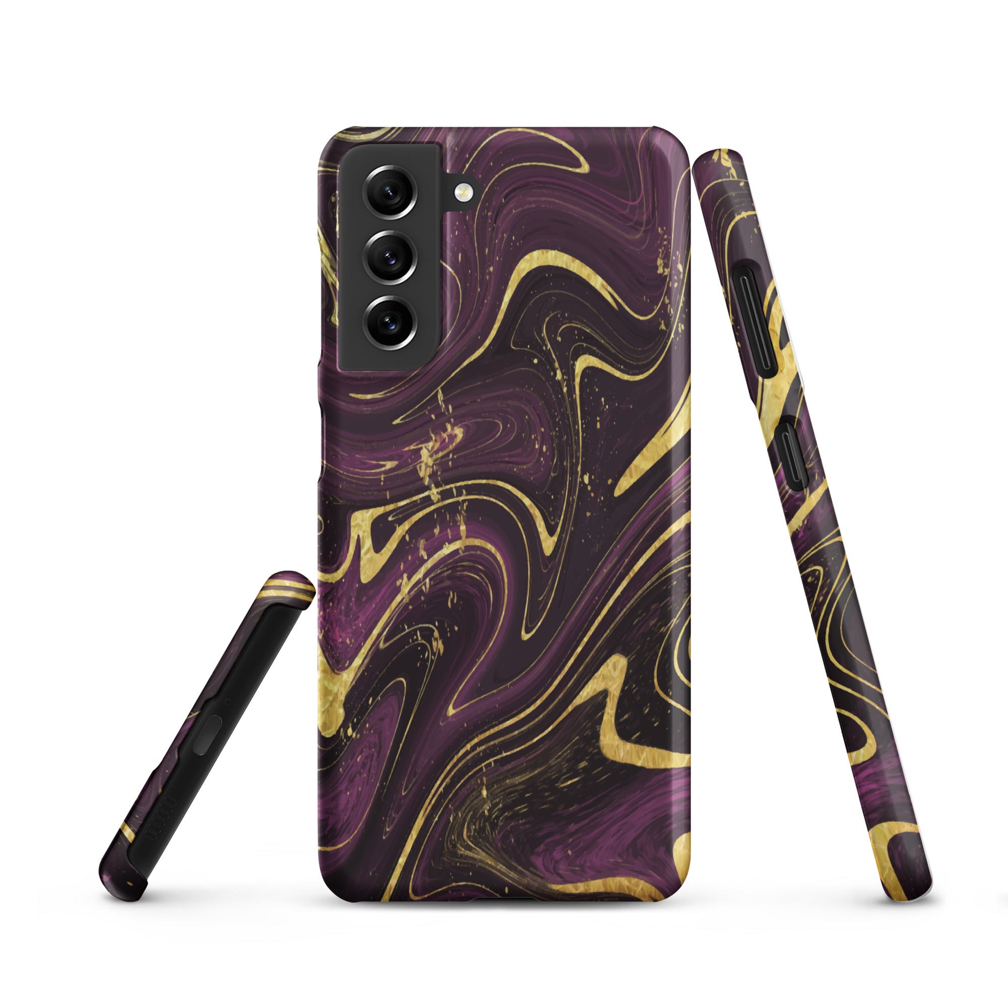 Golden Liquid Marble - Samsung Snap case Matte Samsung Galaxy S21 - phone cases