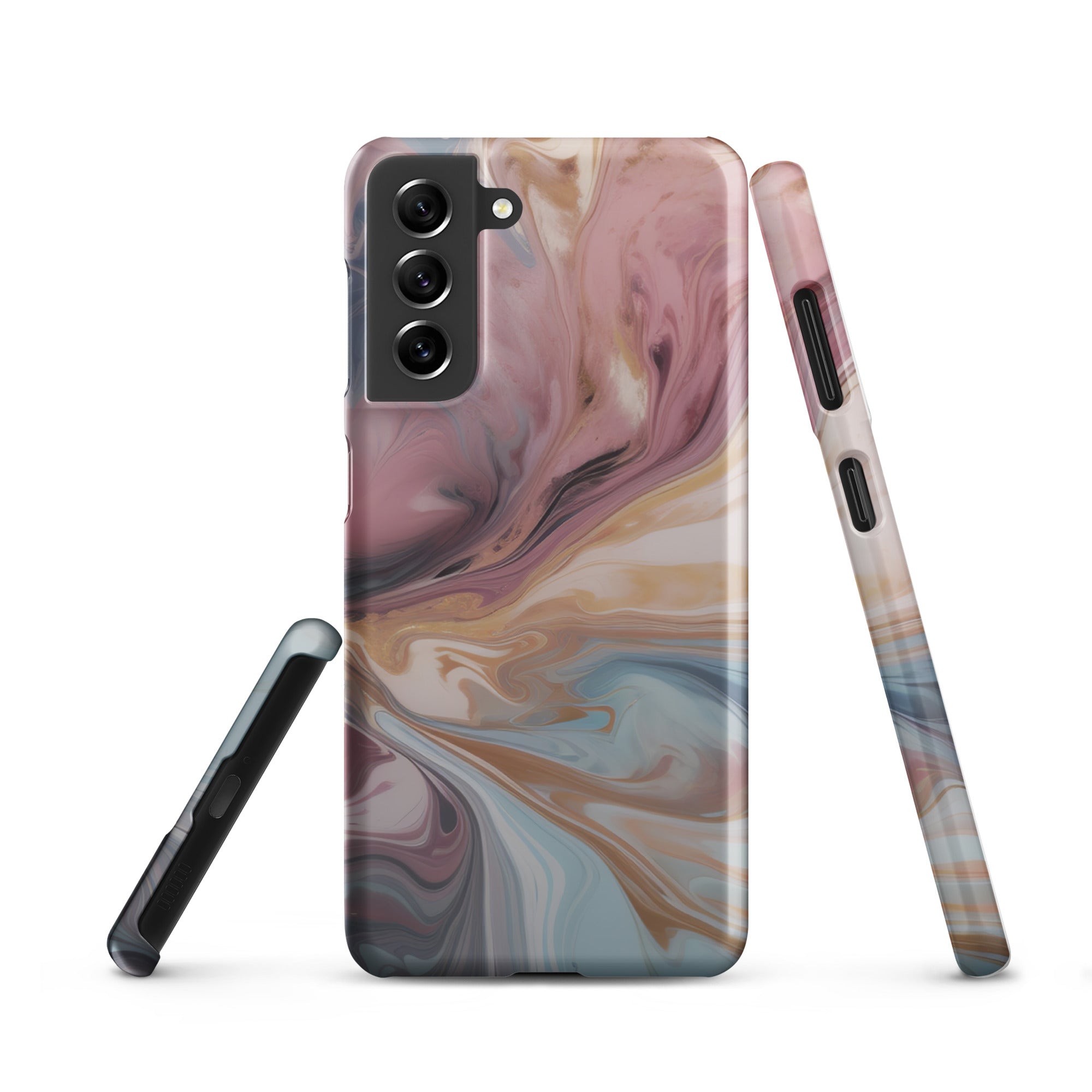 Liquid Colored Marble - Samsung Snap case Matte Samsung Galaxy S21 - phone cases