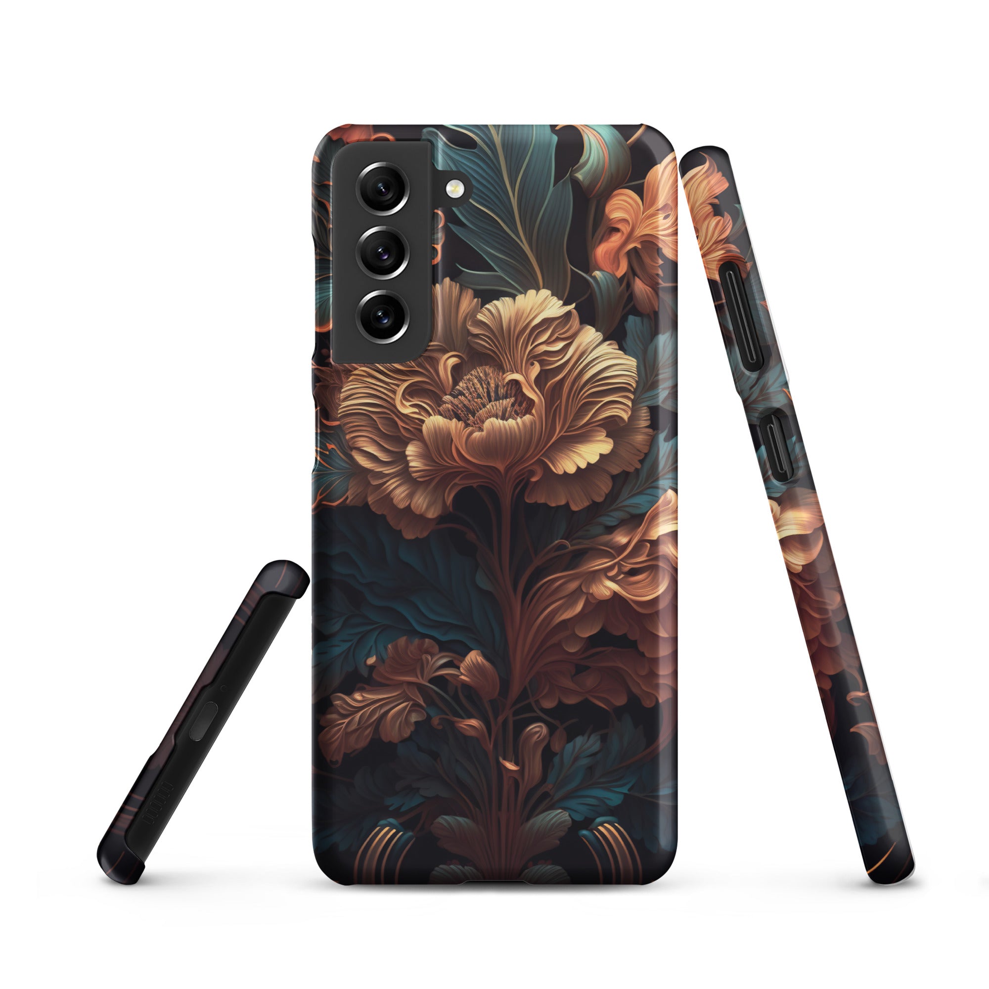 Dark floral - Samsung Snap case Matte Samsung Galaxy S21 - phone cases