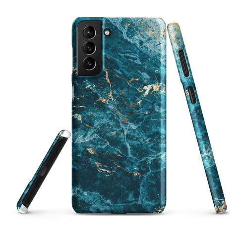 Liquid Blue marble - Samsung Snap case Matte Samsung Galaxy S21 Plus - phone cases