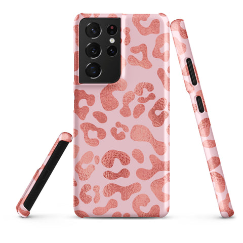 Pink Leopard - Samsung Snap case Matte Samsung Galaxy S21 Ultra - phone cases