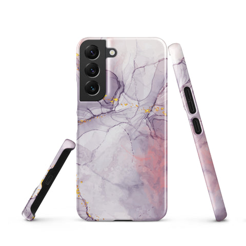 White Liquid Marble - Samsung Snap case Matte Samsung Galaxy S22 - phone cases