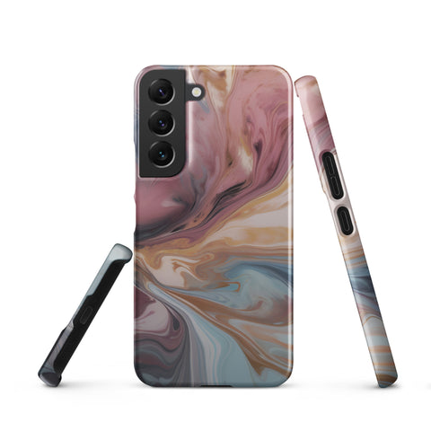 Liquid Colored Marble - Samsung Snap case Matte Samsung Galaxy S22 - phone cases