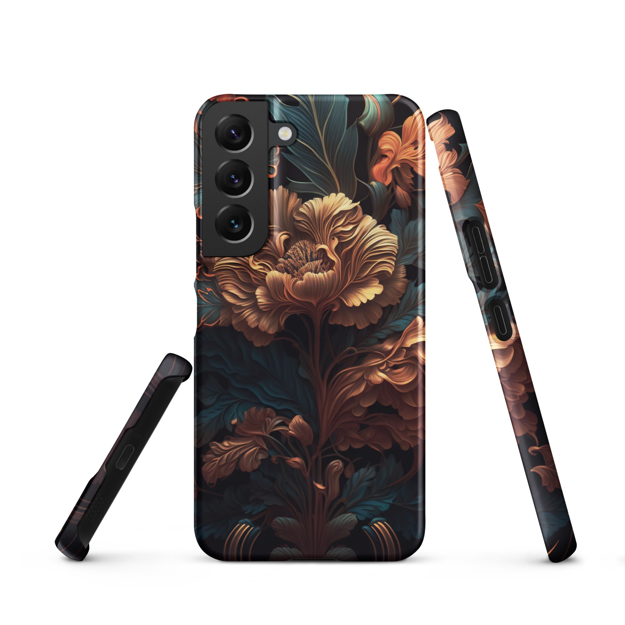 Dark floral - Samsung Snap case Matte Samsung Galaxy S22 - phone cases