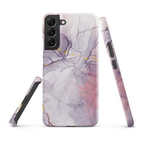 White Liquid Marble - Samsung Snap case Matte Samsung Galaxy S22 Plus - phone cases