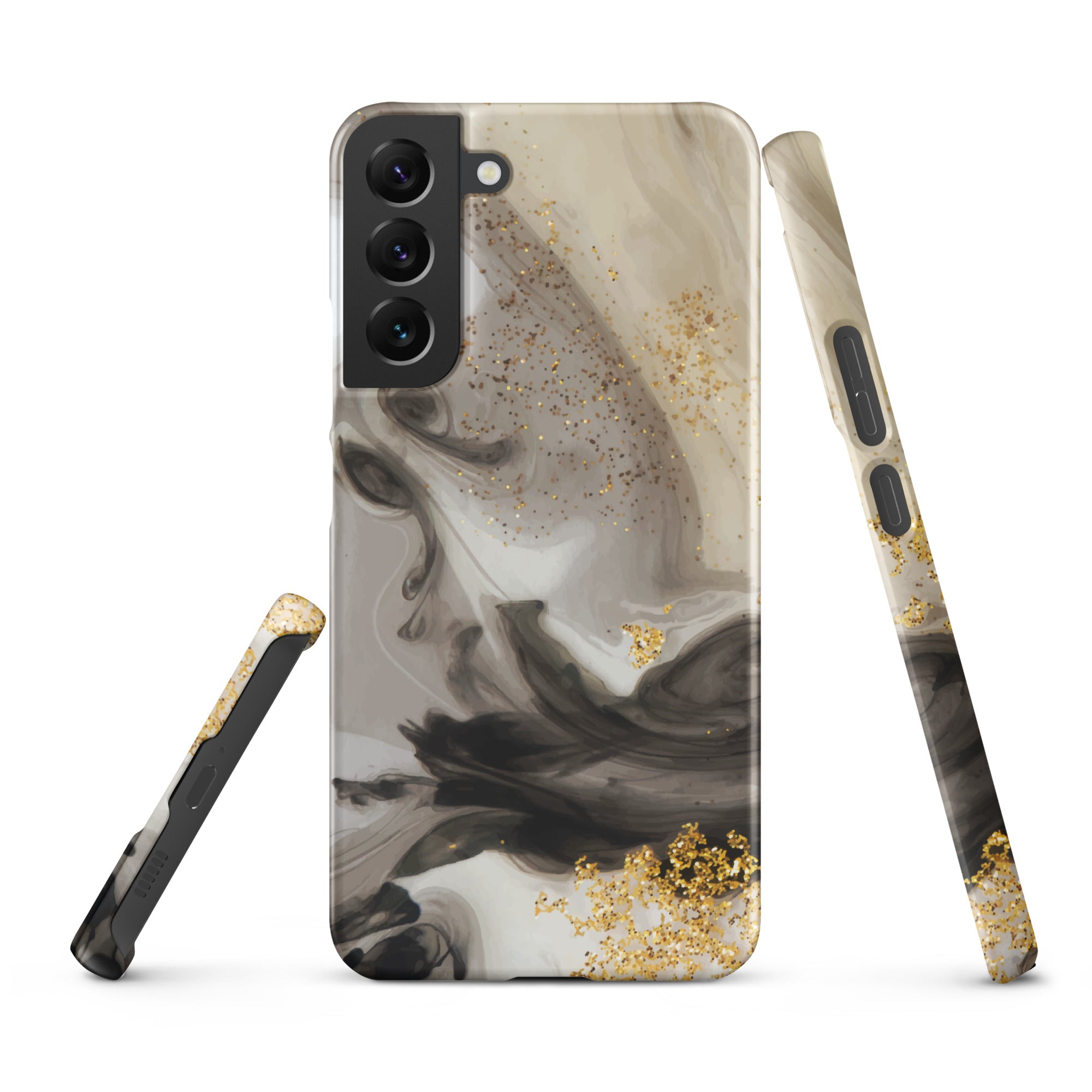 Gold Glitter - Samsung Snap case Matte Samsung Galaxy S22 Plus - phone cases