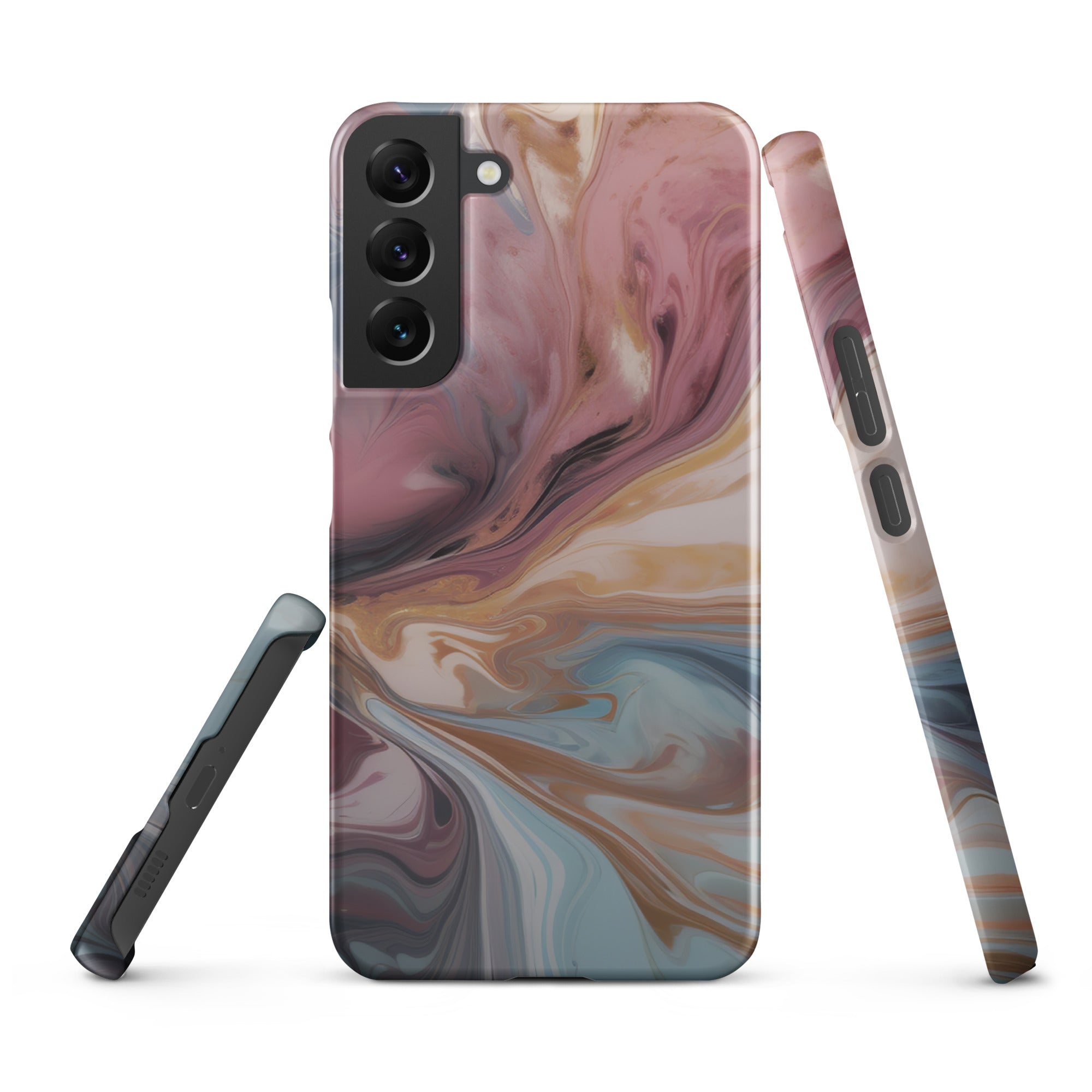 Liquid Colored Marble - Samsung Snap case Matte Samsung Galaxy S22 Plus - phone cases