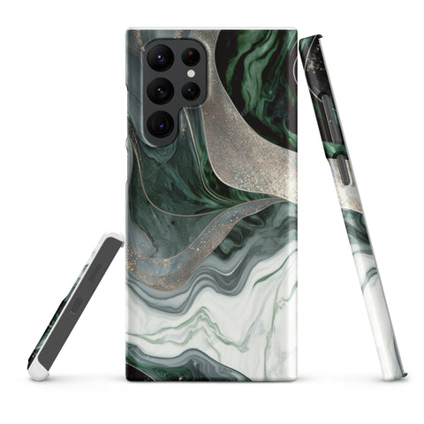 Green Marble - Samsung Snap case Matte Samsung Galaxy S22 Ultra - phone cases