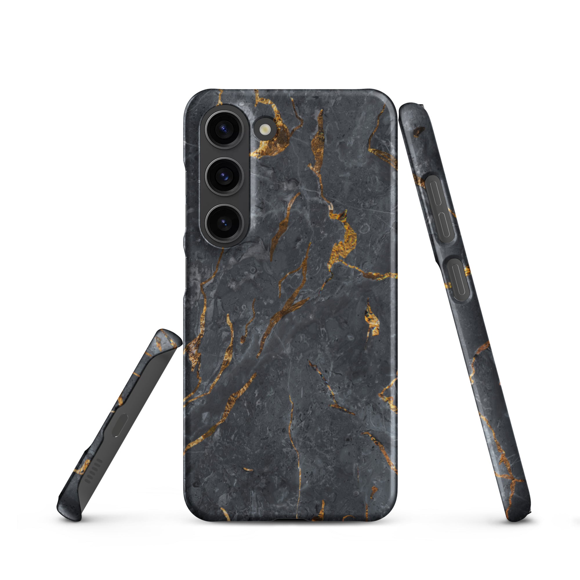 Black Golden Marble - Samsung Snap case Matte Samsung Galaxy S23 - phone cases