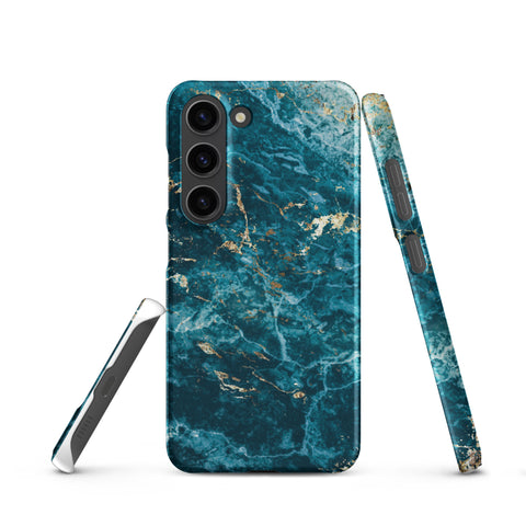 Liquid Blue marble - Samsung Snap case Matte Samsung Galaxy S23 - phone cases