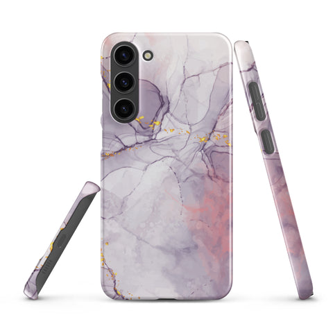 White Liquid Marble - Samsung Snap case Matte Samsung Galaxy S23 Plus - phone cases