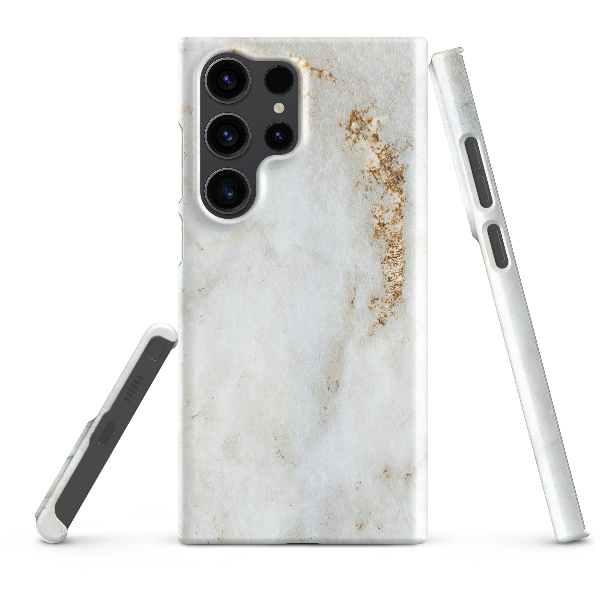 White Golden Marble - Samsung Snap case Matte Samsung Galaxy S23 Ultra - phone cases