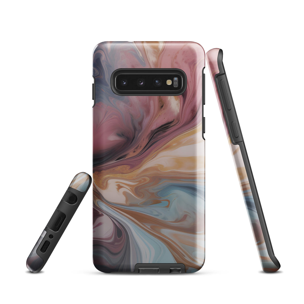 Liquid Colored Marble - Samsung Tough Case Glossy Samsung Galaxy S10 - phone cases