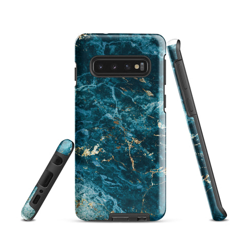 Liquid Blue marble - Samsung Tough Case Glossy Samsung Galaxy S10 - phone cases