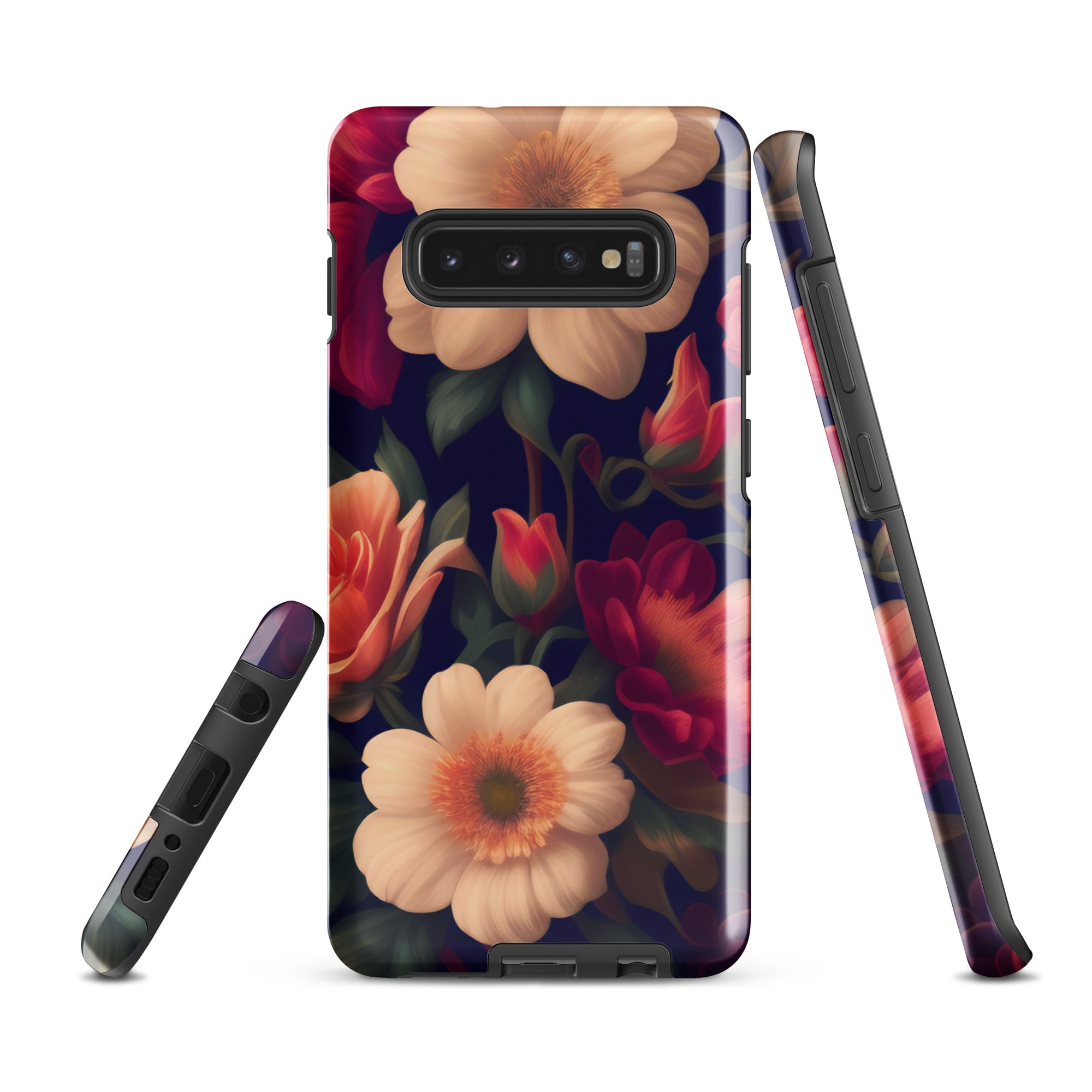 Floral - Samsung Tough Case Glossy Samsung Galaxy S10 Plus - phone cases