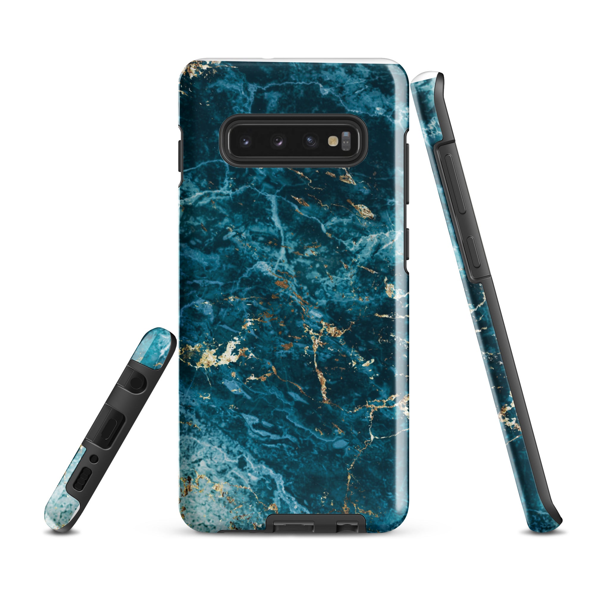 Liquid Blue marble - Samsung Tough Case Glossy Samsung Galaxy S10 Plus - phone cases