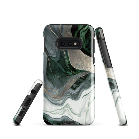 Green Marble - Samsung Tough Case Glossy Samsung Galaxy S10e - phone cases