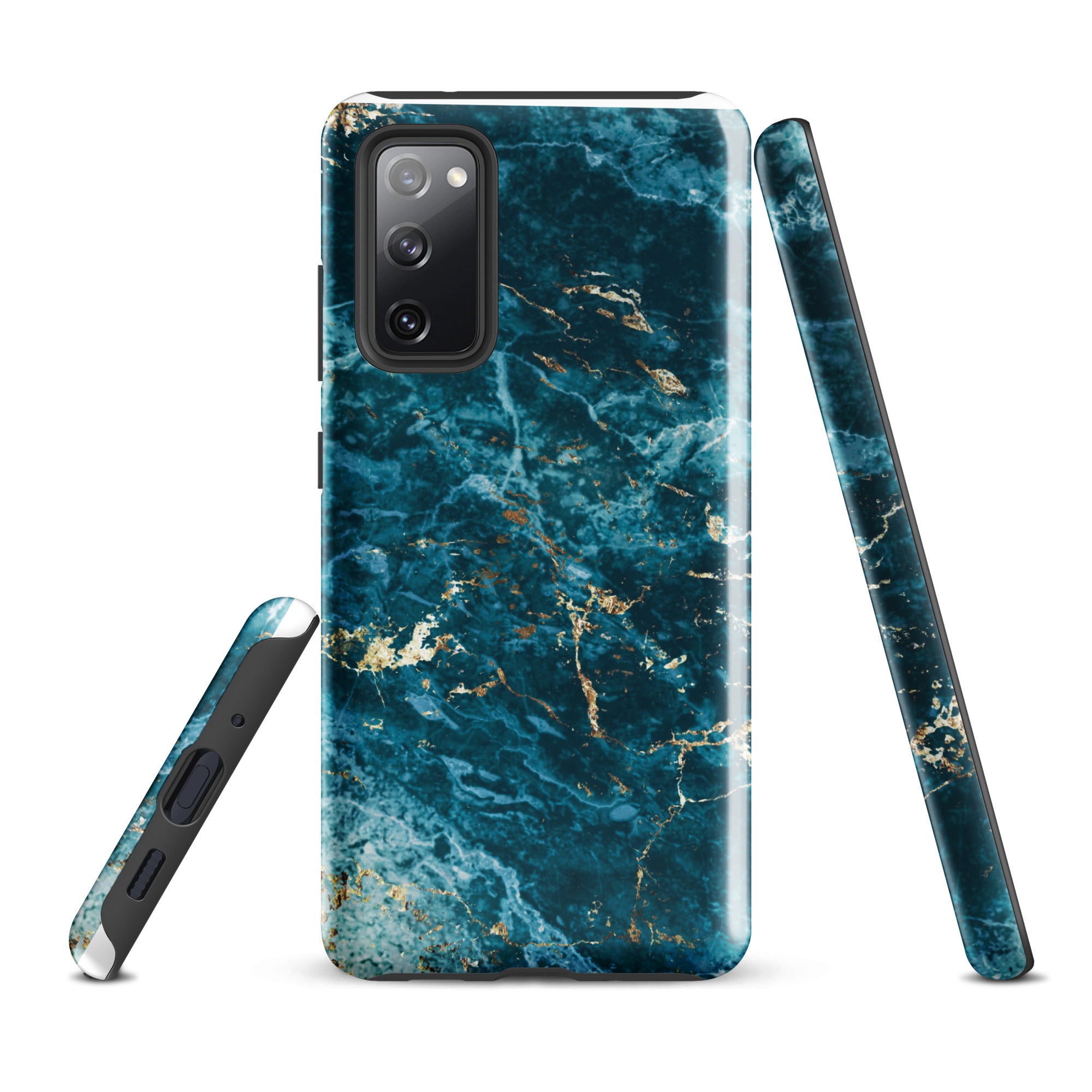 Liquid Blue marble - Samsung Tough Case Glossy Samsung Galaxy S20 FE - phone cases