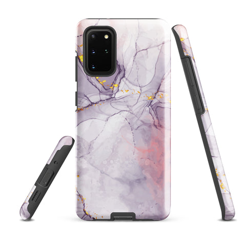 White Liquid Marble - Samsung Tough Case Glossy Samsung Galaxy S20 Plus - phone cases