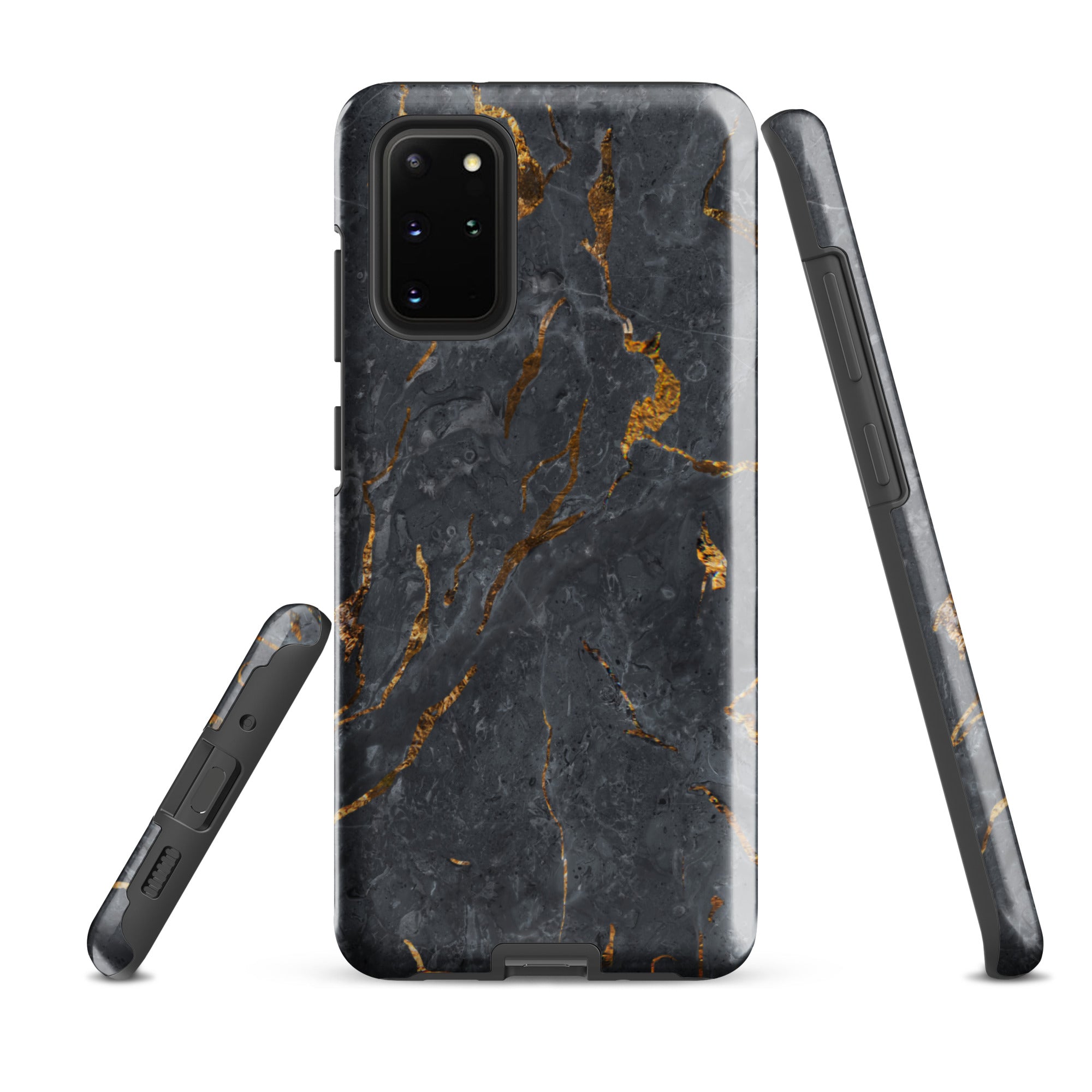 Black Golden Marble - Samsung Tough Case Glossy Samsung Galaxy S20 Plus - phone cases