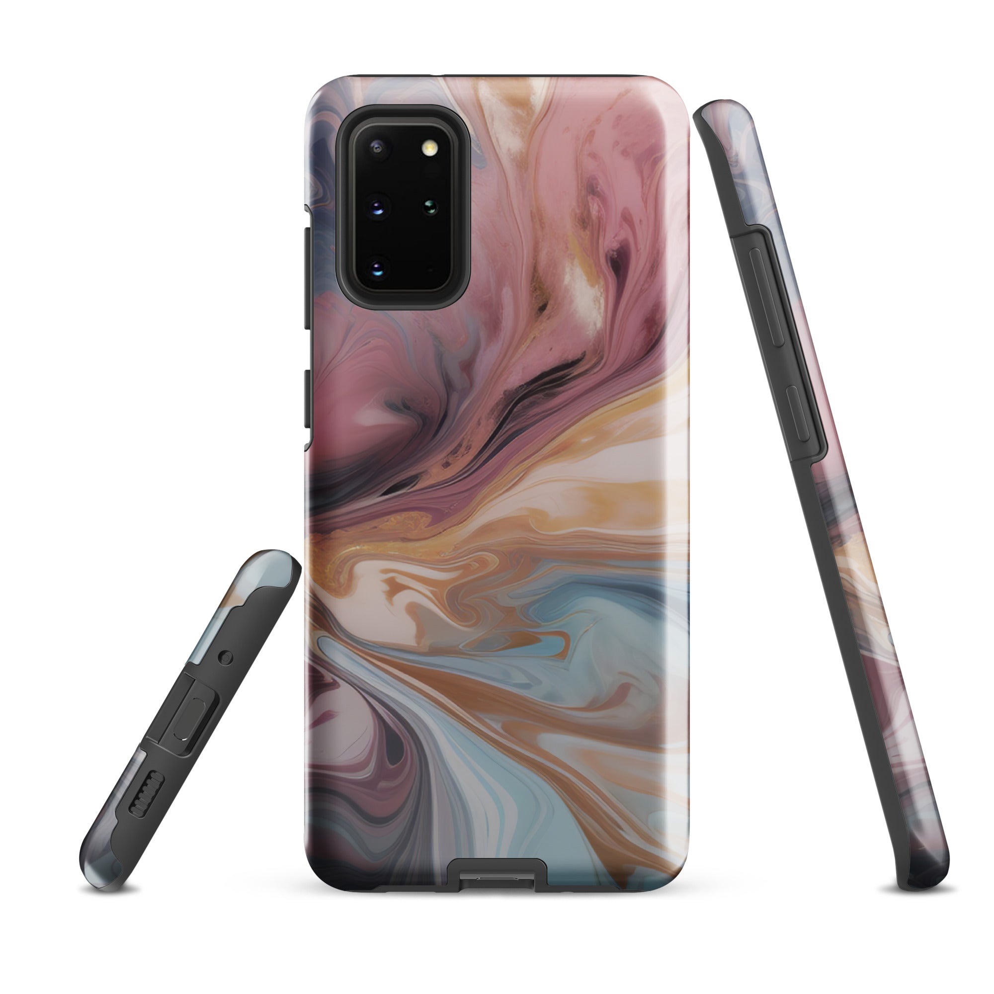 Liquid Colored Marble - Samsung Tough Case Glossy Samsung Galaxy S20 Plus - phone cases