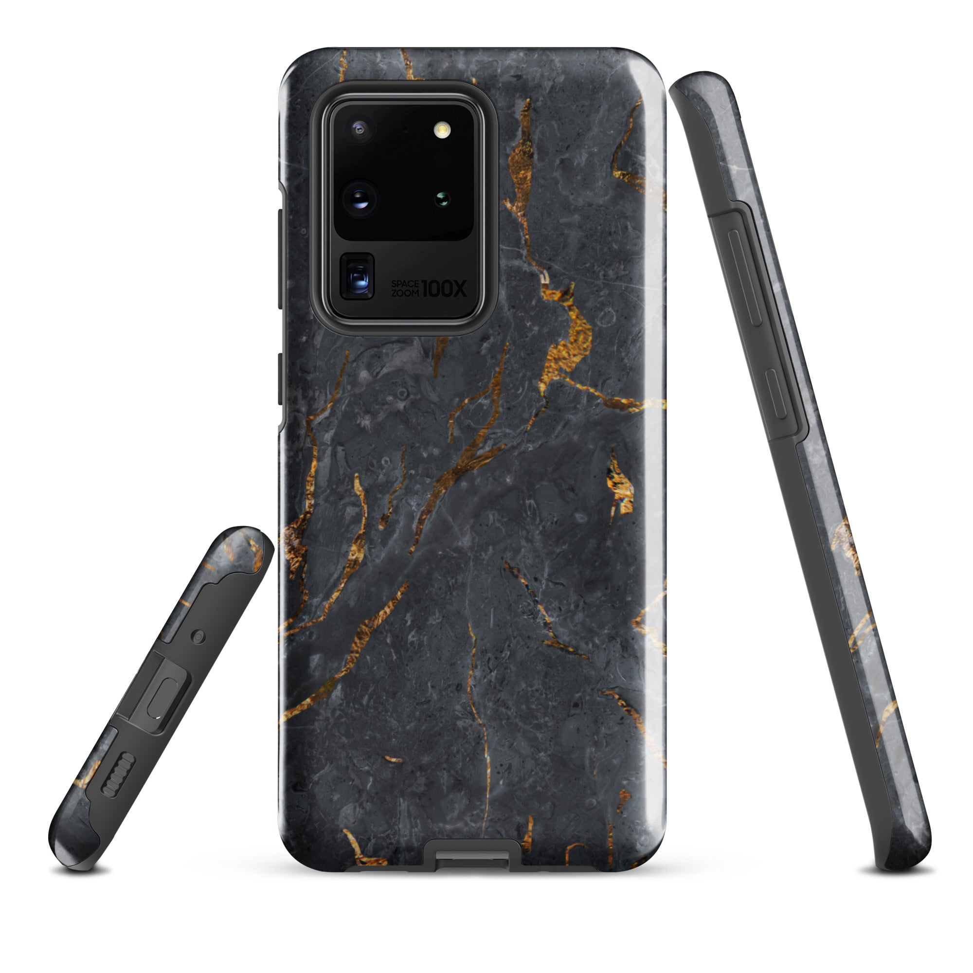 Black Golden Marble - Samsung Tough Case Glossy Samsung Galaxy S20 Ultra - phone cases