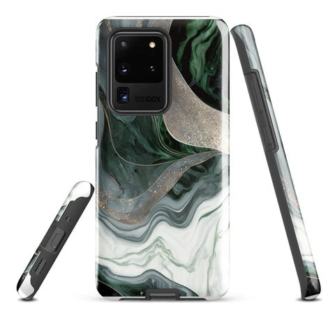 Green Marble - Samsung Tough Case Glossy Samsung Galaxy S20 Ultra - phone cases