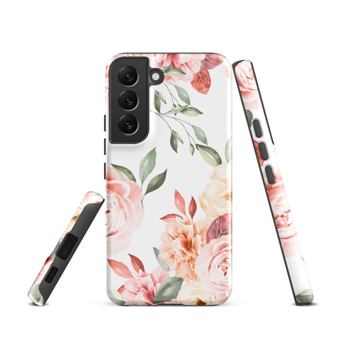 Vintage Floral - Samsung Tough Case Glossy Samsung Galaxy S22 - phone cases