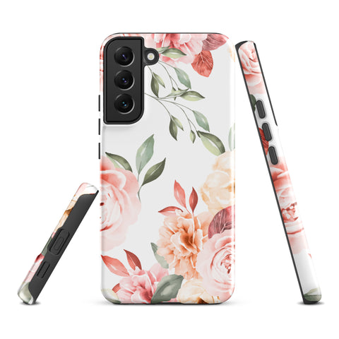 Vintage Floral - Samsung Tough Case Glossy Samsung Galaxy S22 Plus - phone cases