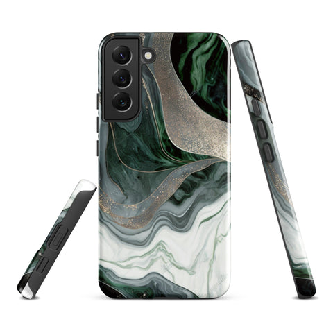 Green Marble - Samsung Tough Case Glossy Samsung Galaxy S22 Plus - phone cases