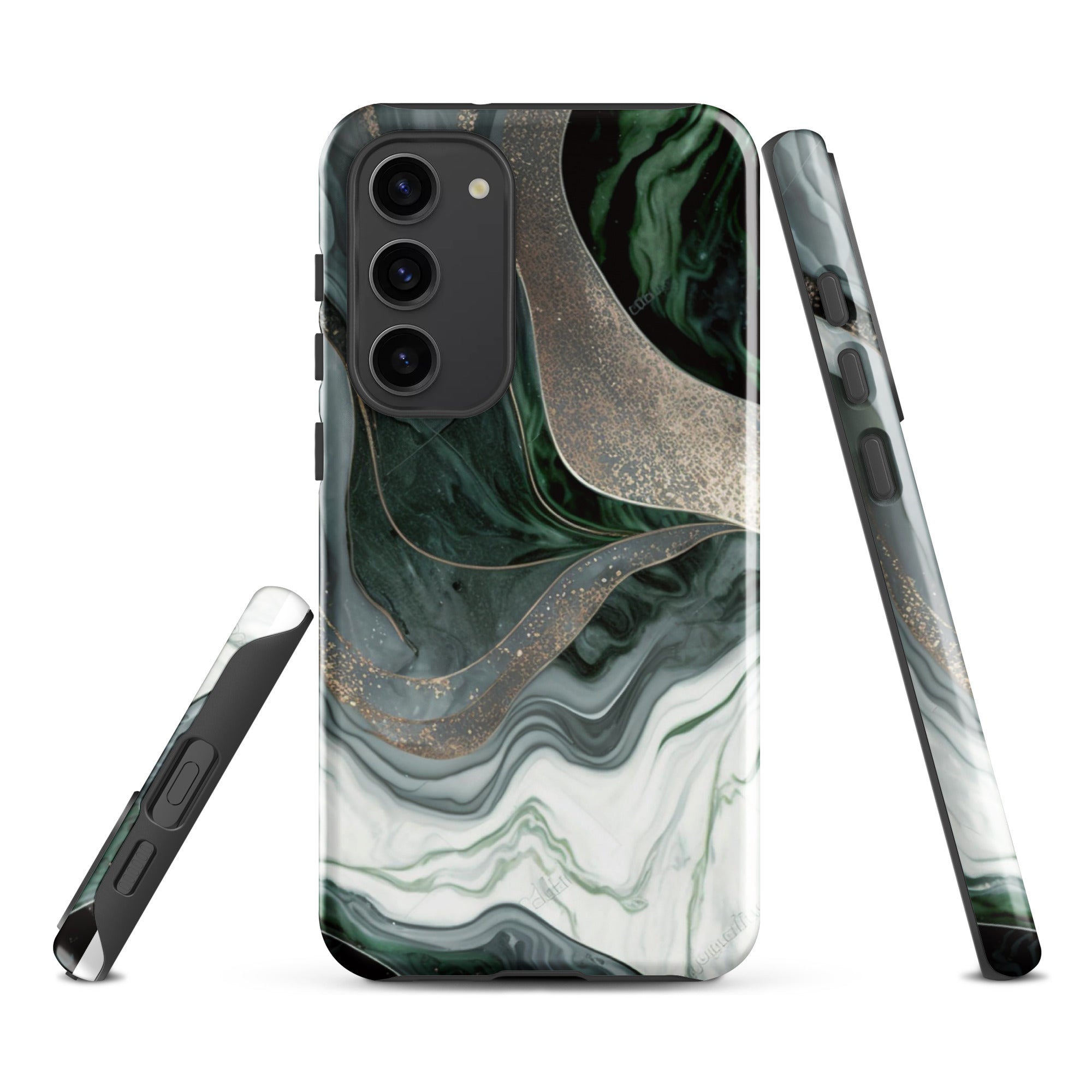 Green Marble - Samsung Tough Case Glossy Samsung Galaxy S23 Plus - phone cases