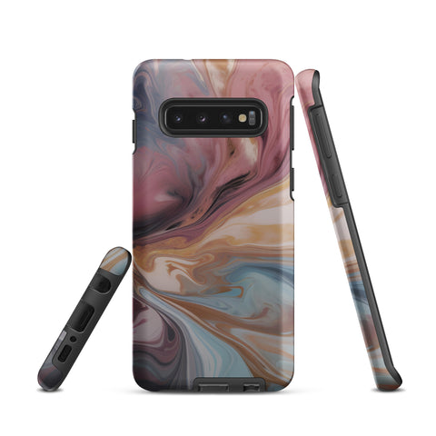 Liquid Colored Marble - Samsung Tough Case Matte Samsung Galaxy S10 - phone cases