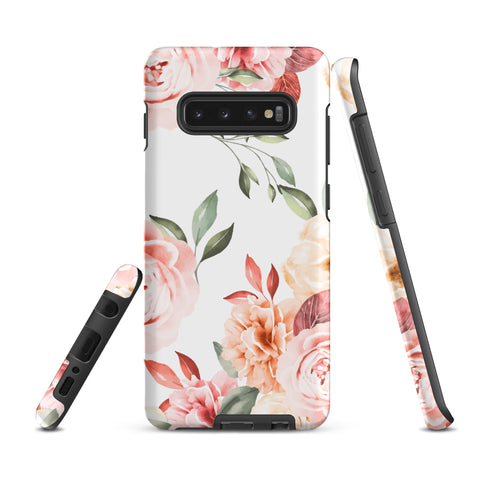 Vintage Floral - Samsung Tough Case Matte Samsung Galaxy S10 Plus - phone cases