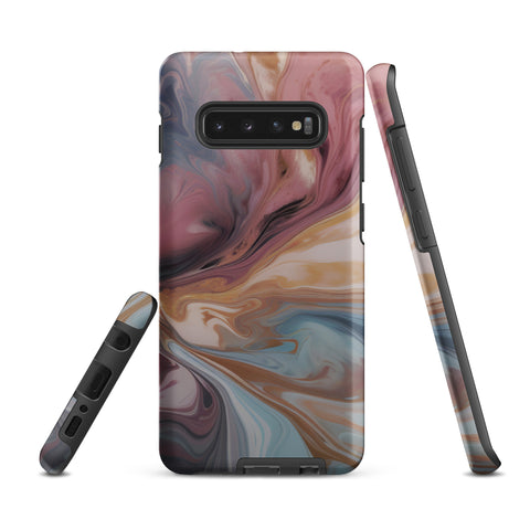 Liquid Colored Marble - Samsung Tough Case Matte Samsung Galaxy S10 Plus - phone cases