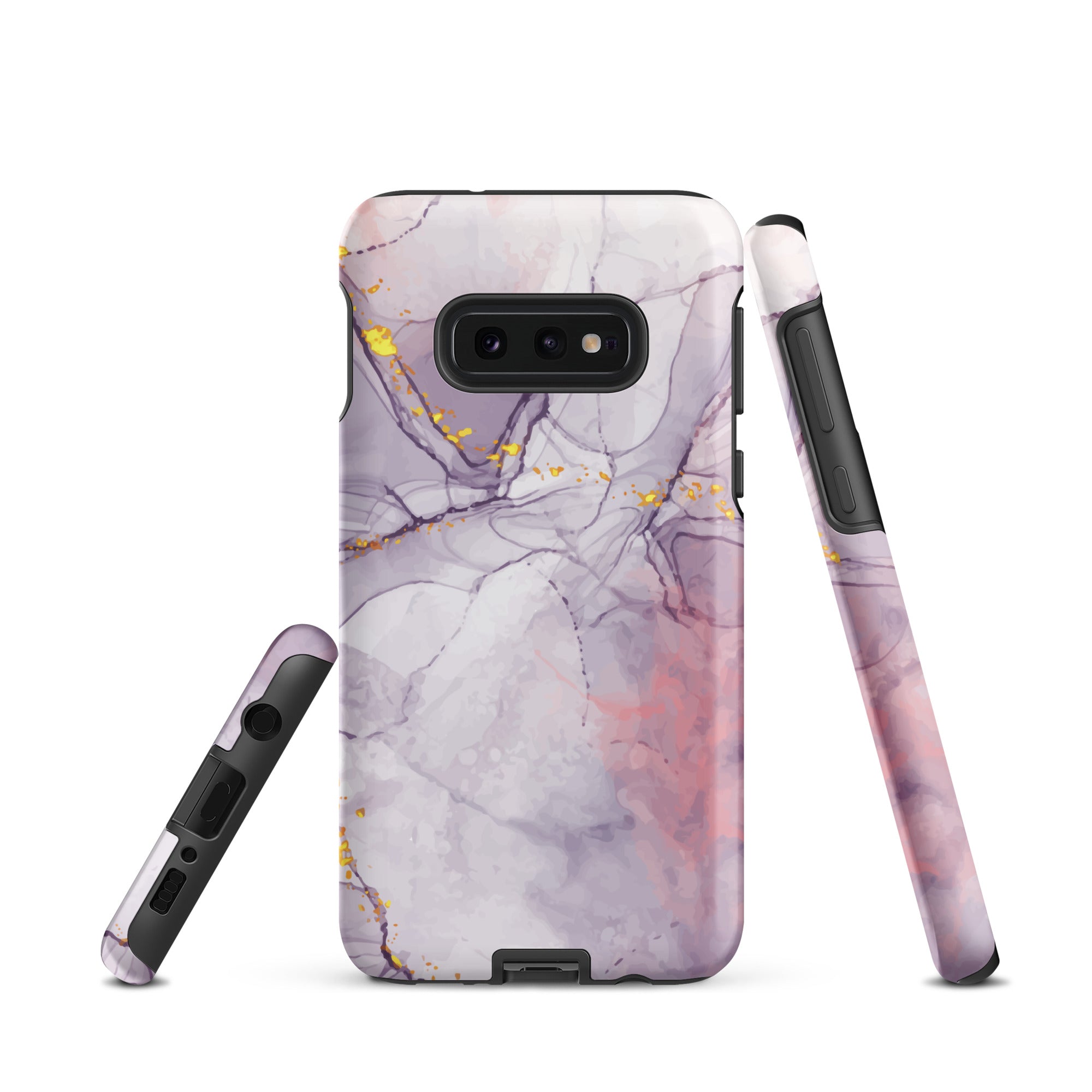 White Liquid Marble - Samsung Tough Case Matte Samsung Galaxy S10e - phone cases